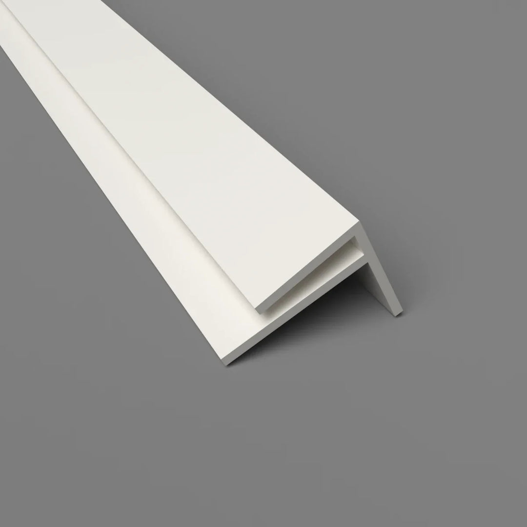 PVC-F-Außenwinkelprofil 15 mm – Eckschutz und Wandverkleidung – Leinen, 3050 mm, Satin-Finish