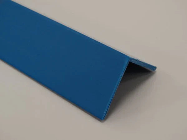 PVC-Winkelprofil 25 mm x 25 mm – Eckschutz und Wandverkleidung – Blau, 3050 mm, Satin-Finish