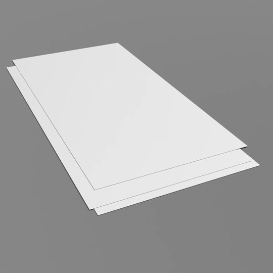 Weiße PVC-Wandverkleidung mit satinierter Oberfläche – 2.5 mm dick