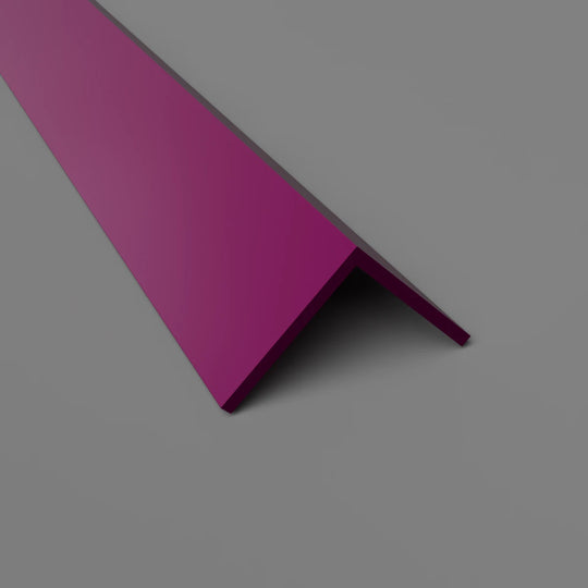 PVC-Winkelprofil 25 mm x 25 mm – Eckschutz und Wandverkleidung – Zuckerpflaume, 3050 mm, Satin-Finish