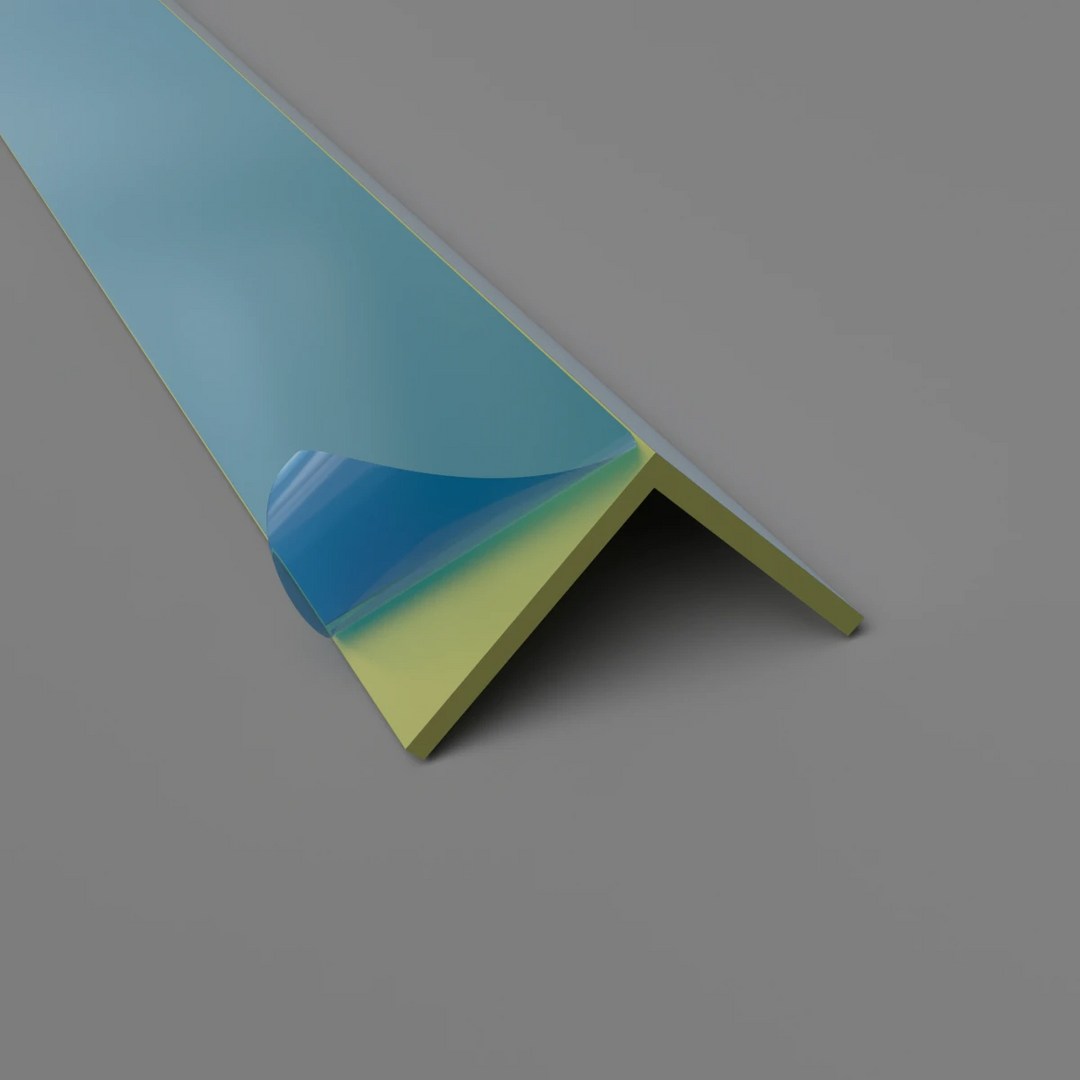 PVC-Winkelprofil 25 mm x 25 mm – Eckschutz und Wandverkleidung – Olivgrün, 3050 mm, Satin-Finish