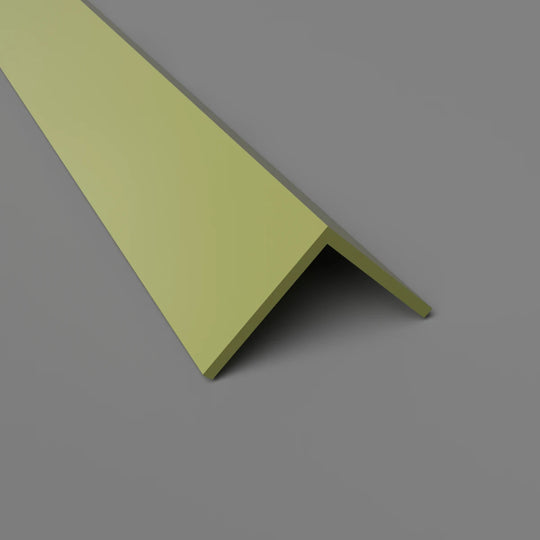 PVC-Winkelprofil 25 mm x 25 mm – Eckschutz und Wandverkleidung – Olivgrün, 3050 mm, Satin-Finish