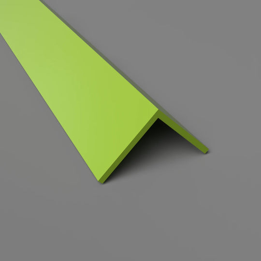 PVC-Winkelprofil 25 mm x 25 mm – Eckschutz und Wandverkleidung – Apfelgrün, 3050 mm, Satin-Finish