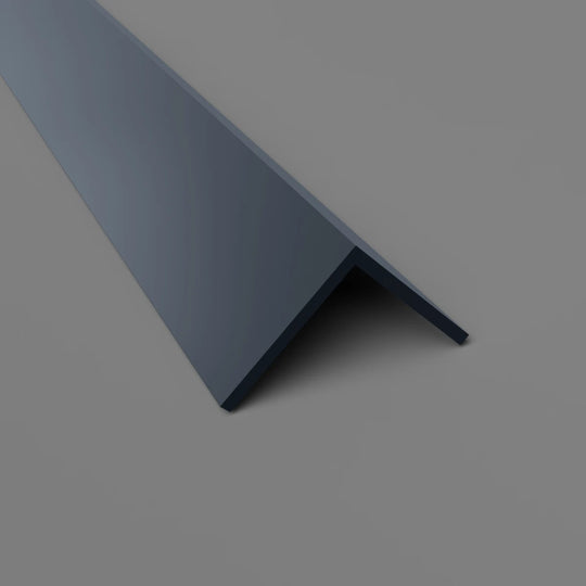 PVC-Winkelprofil 25 mm x 25 mm – Eckschutz und Wandverkleidung – Schwarz, 3050 mm, Satin-Finish