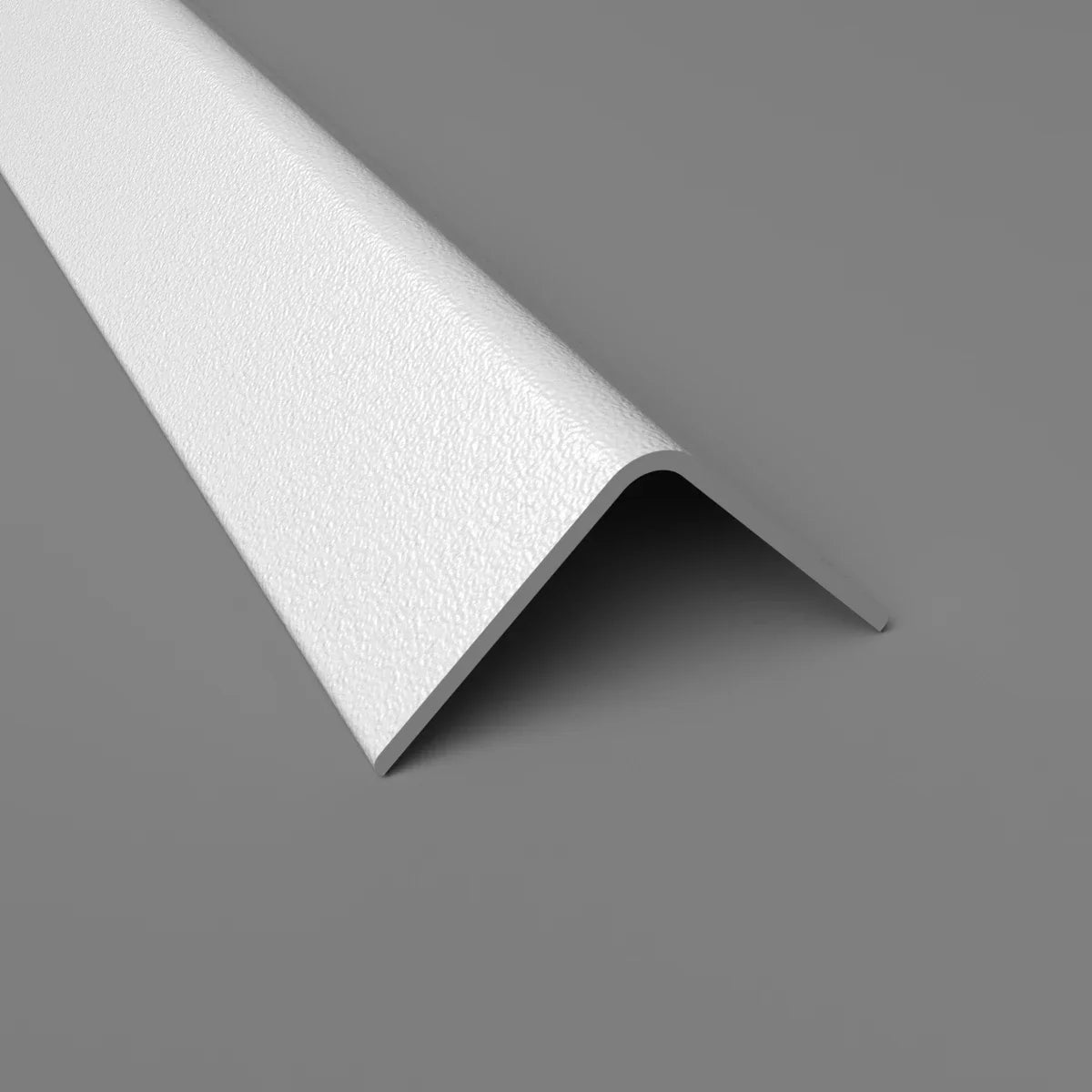 Winkelprofil fuer stossfesten Wandschutz PVC weiss 50x50 mm