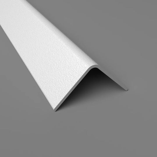Winkelprofil fuer stossfesten Wandschutz PVC weiss 50x50 mm