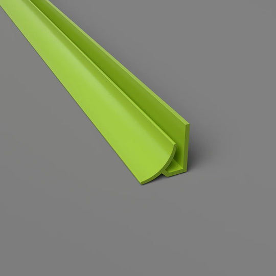 Innenradius-Eckprofil aus PVC – Hygienische und langlebige Lösung in Apfelgrün, 3050 mm, Satin-Finish