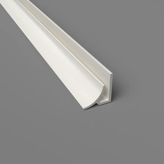 Innenradius-Eckprofil aus PVC – Hygienische und langlebige Lösung in Leinen, 3050 mm, Satin-Finish