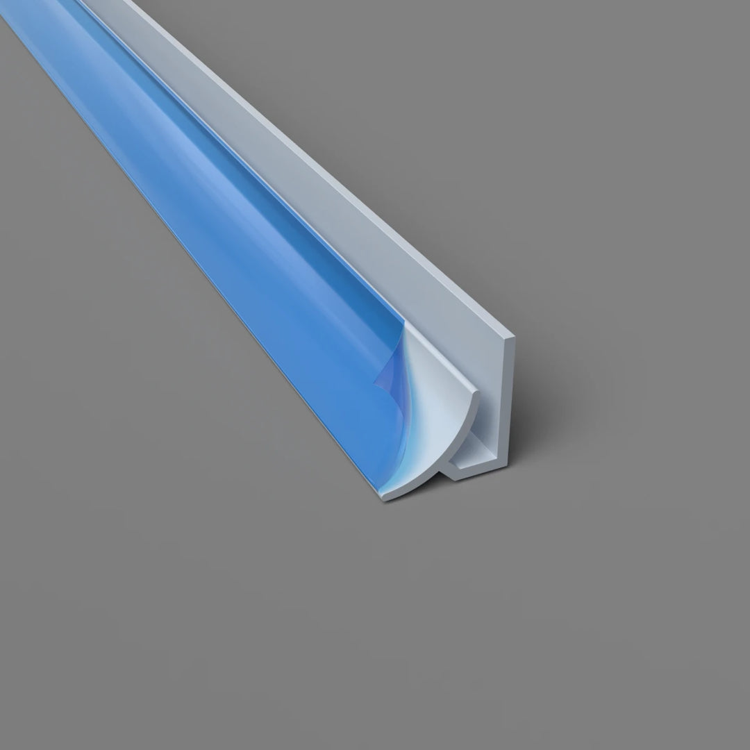 Innenradius-Eckprofil aus PVC – Hygienische und langlebige Lösung in Malve, 3050 mm, Satin-Finish