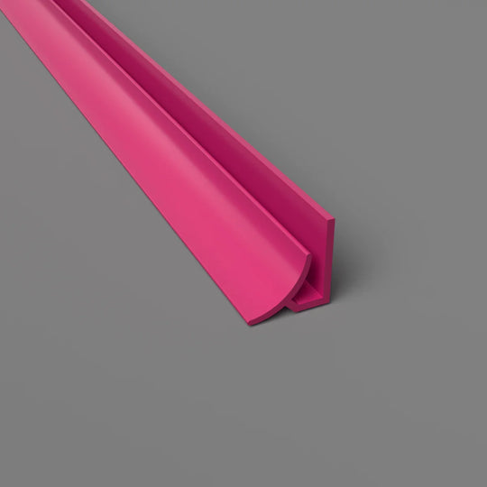 Innenradius-Eckprofil aus PVC – Hygienische und langlebige Lösung in Pink, 3050 mm, Satin-Finish
