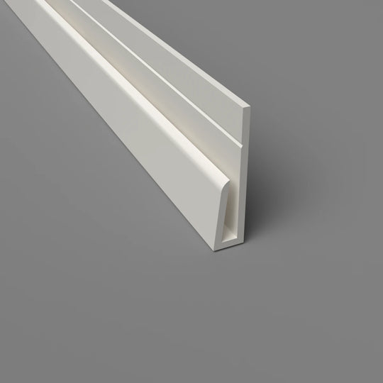 PVC-Randprofil in Leinen – Perfekter Abschluss für Wandverkleidungen