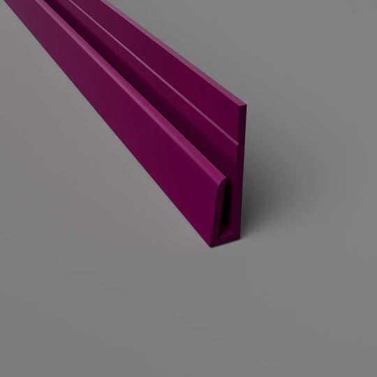 PVC-Randprofil in Zuckerpflaume – Perfekter Abschluss für Wandverkleidungen