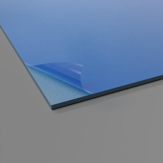 kratzfeste PVC Wandplatte atlantikblau Detail Oberfläche
