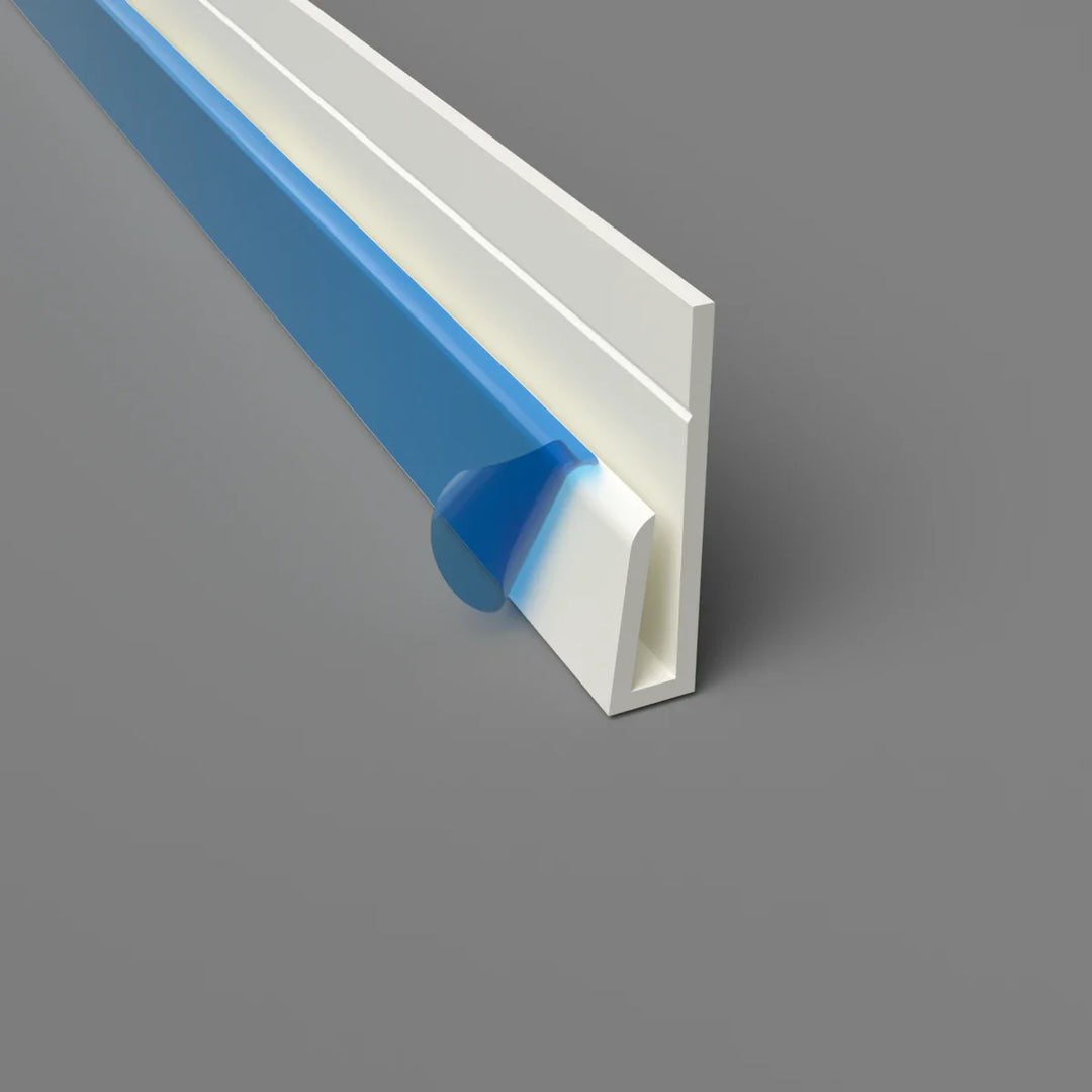 abschlussprofil off white fuer wandschutzplatten pvc