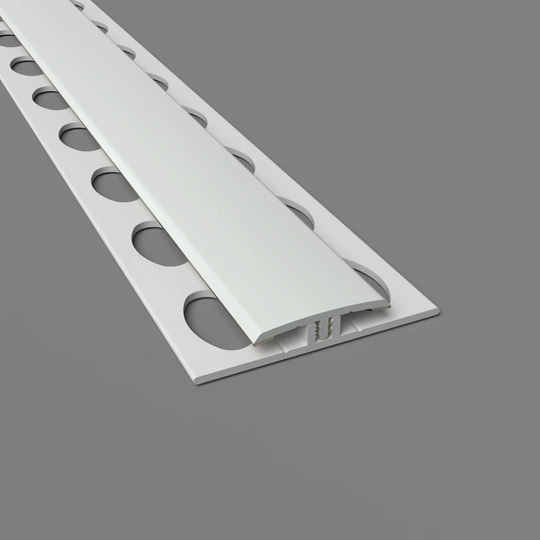 Zweiteilige H-Trennleiste in meeresschaum für PVC-Wandverkleidungen – stabile Verbindung und saubere Optik
