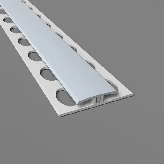 Zweiteilige H-Trennleiste in malve für PVC-Wandverkleidungen – stabile Verbindung und saubere Optik