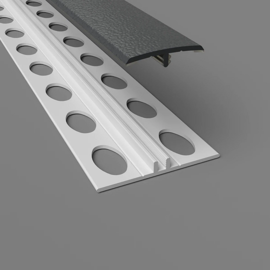 PVC H Verbindungsprofil anthrazit fuer Wandschutzplatten