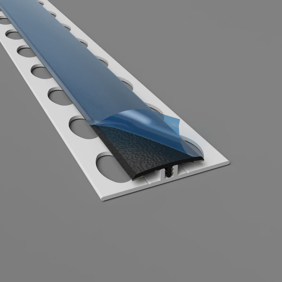 2-teiliges H-Profil Schwarz PVC – Verbindungsprofil für stoßfesten Wandschutz 1220 / 3050 mm
