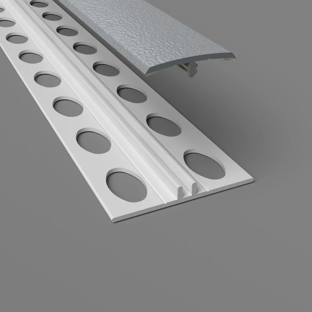 PVC H Verbindungsprofil wolkengrau fuer Wandschutzplatten